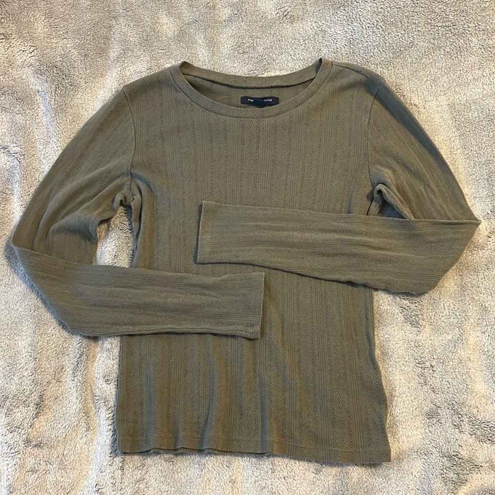 American Eagle Green Longsleeve